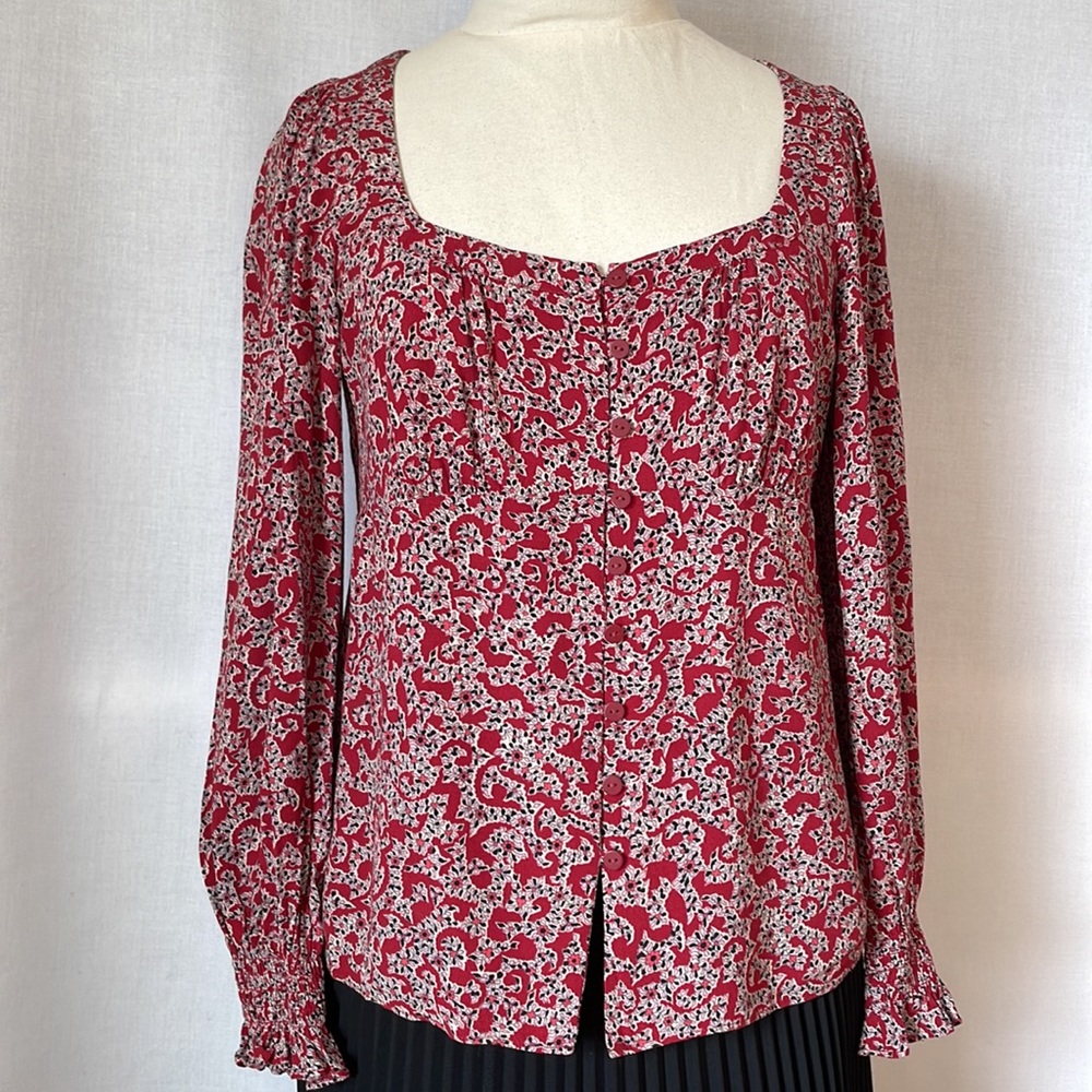 ba&sh Cernia Boho Peasant Top